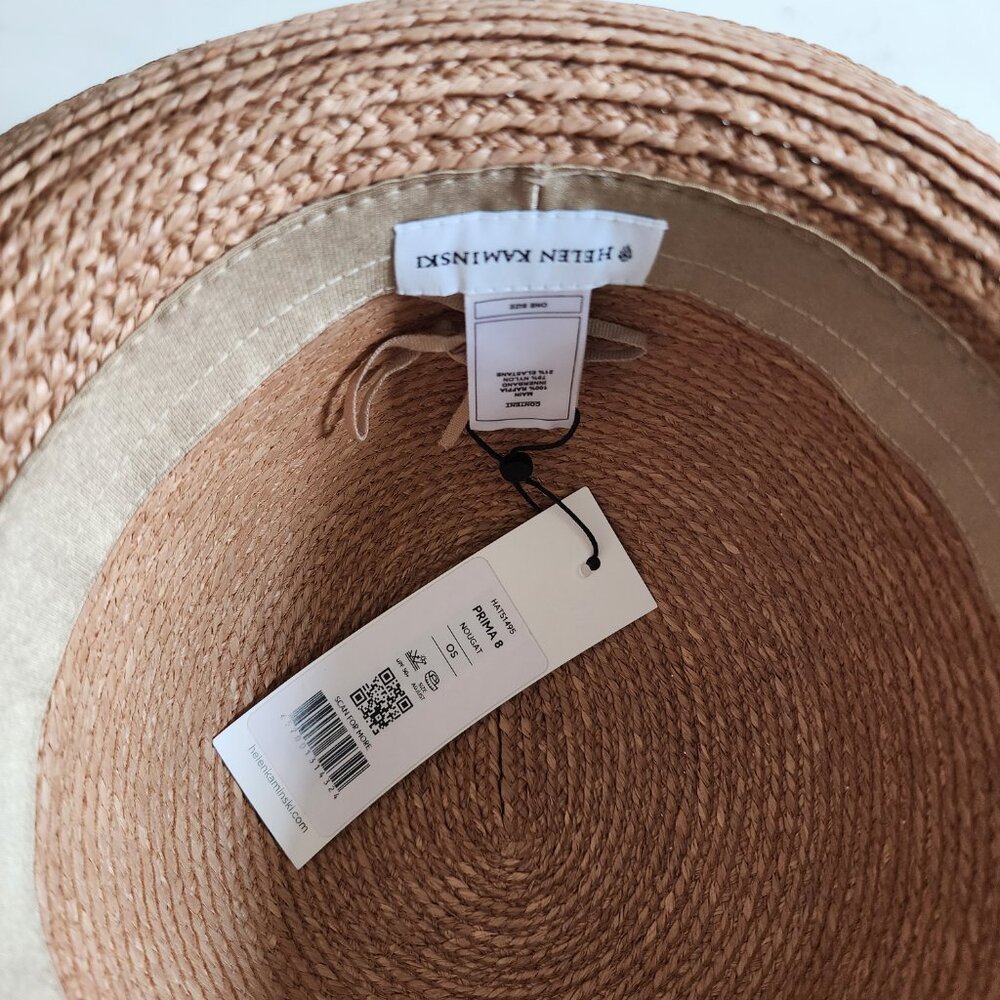 Helen Kaminski Tan Straw Cloche Hat - Picture 8 of 11
